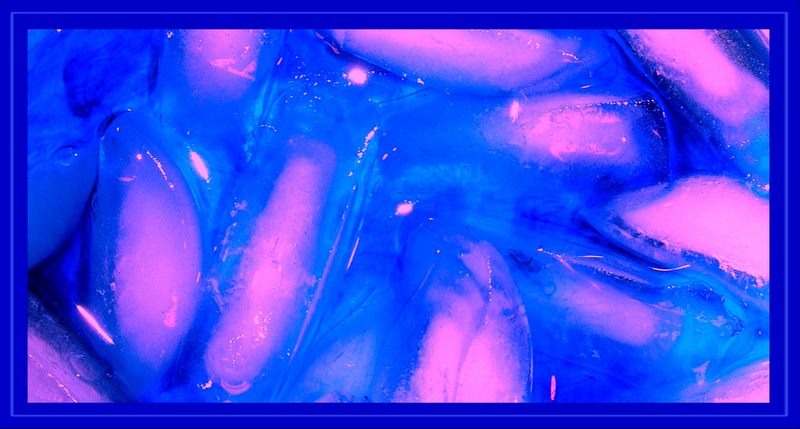 Blue Ice With Some Pink