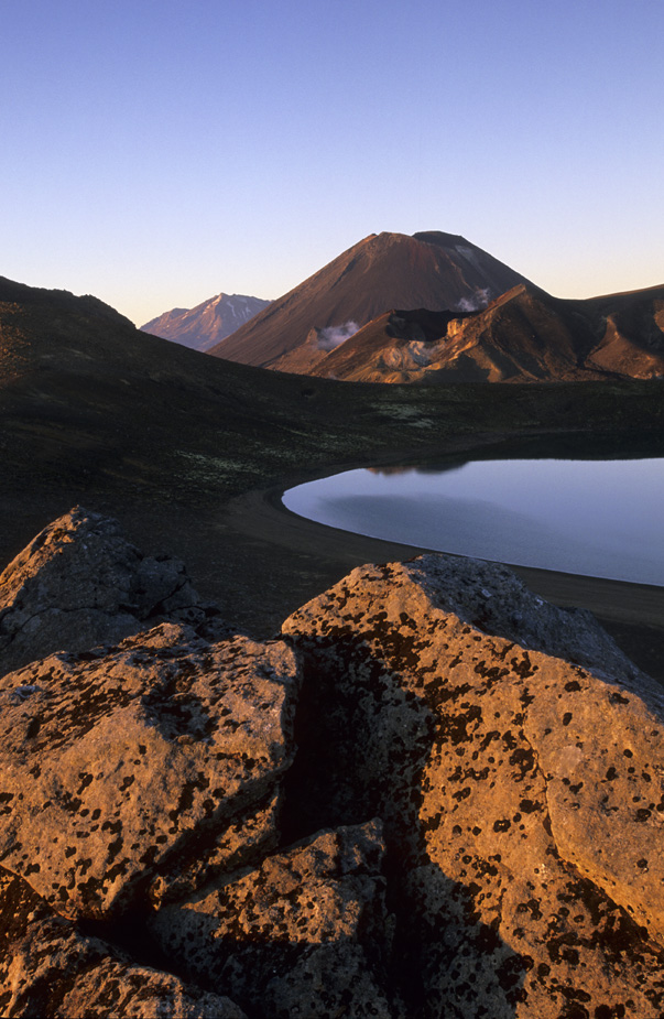 Blue Lake im Tongariro National Park, Nordinsel, Neuseeland