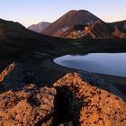 Blue Lake im Tongariro National Park, Nordinsel, Neuseeland