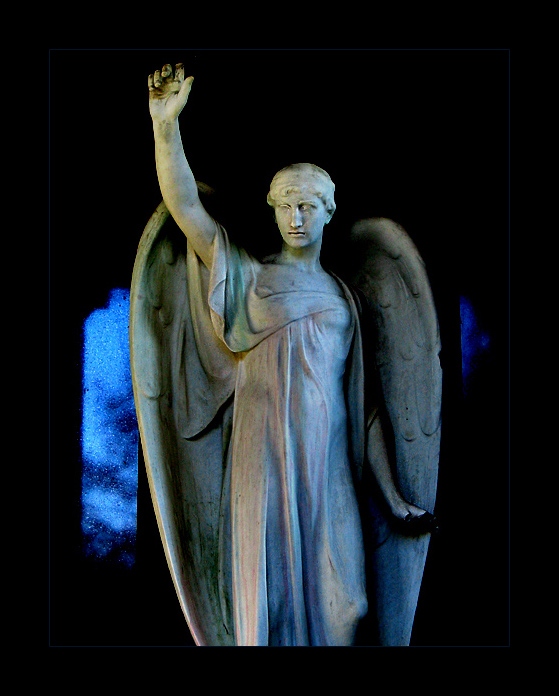 ...blue light angel...