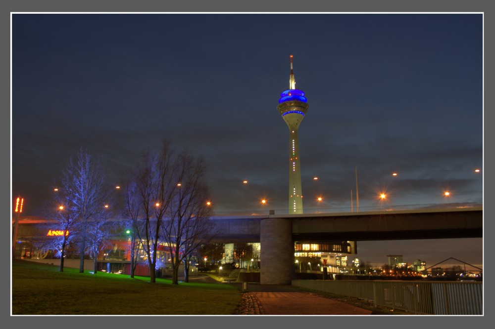 Blue light Area in Düsseldorf