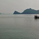 Blue light in Halong Bay