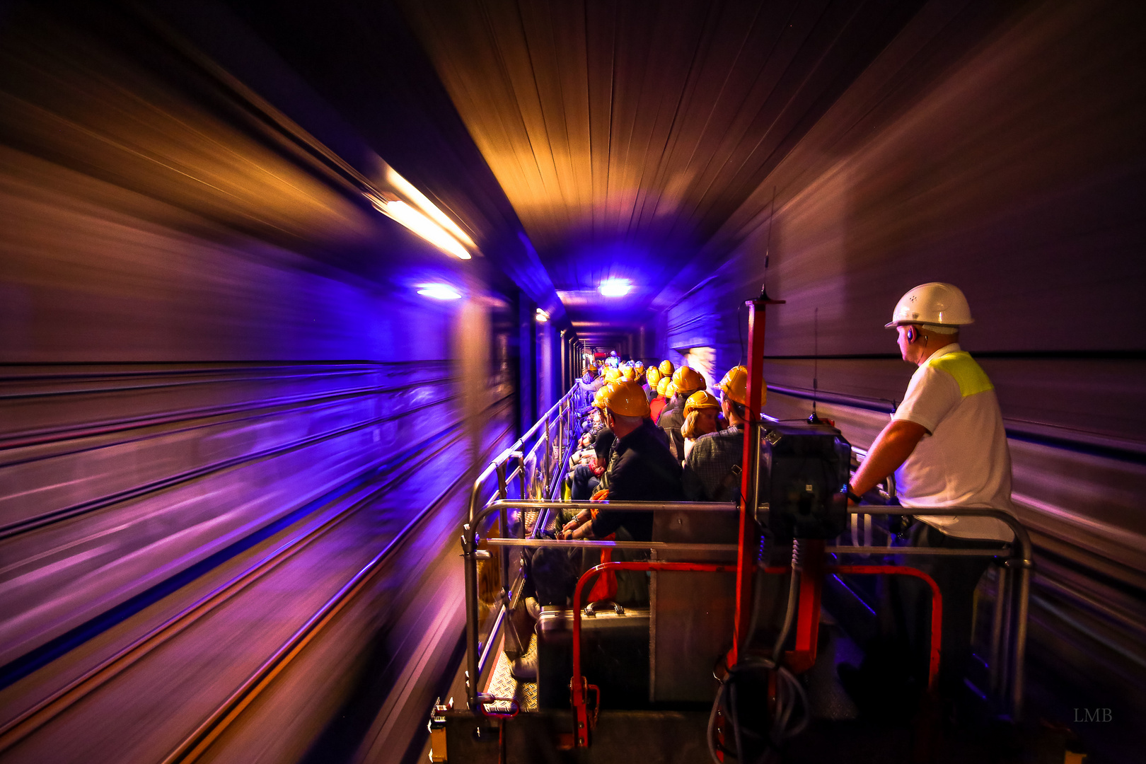 Blue Light Tunnel