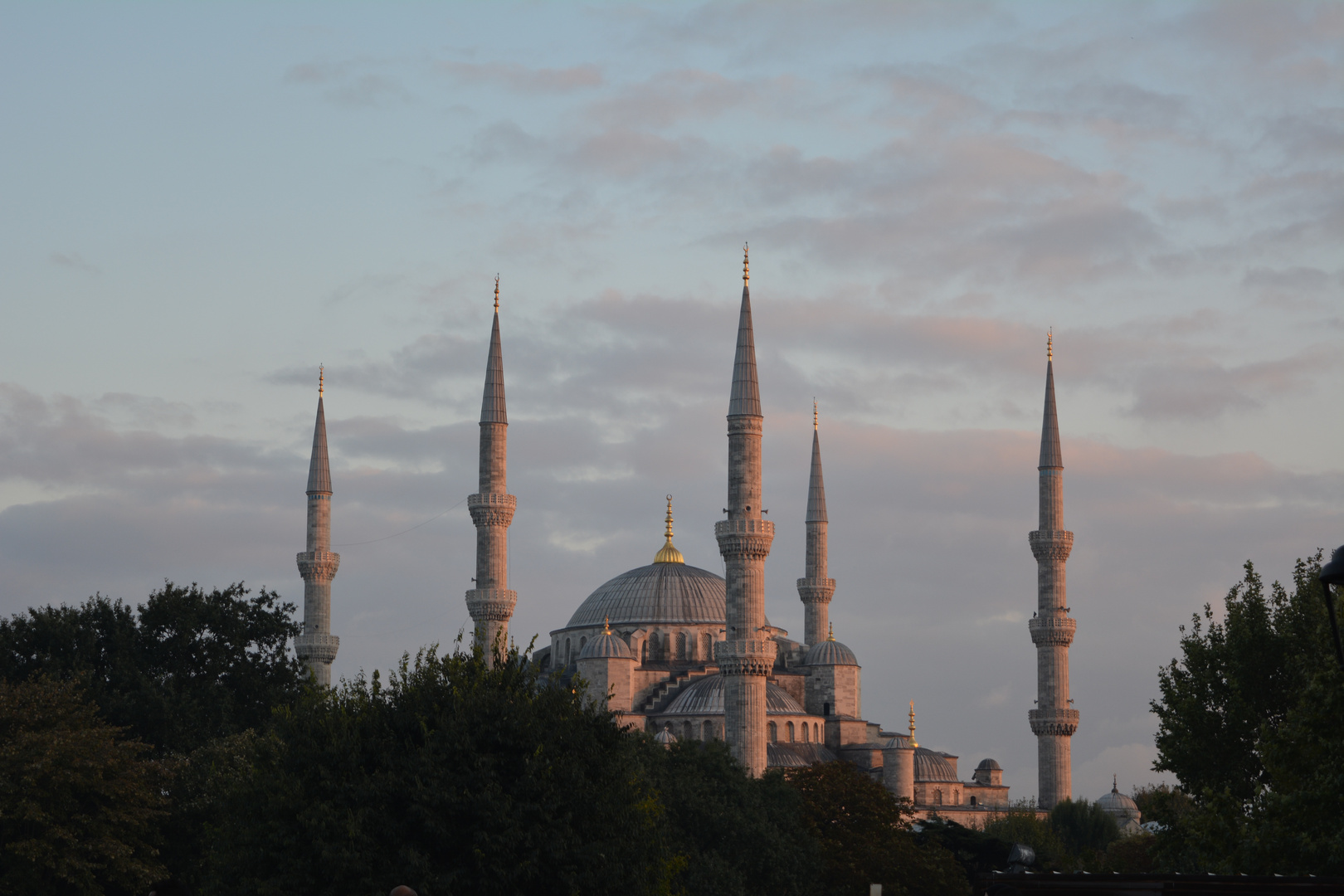 Blue Masjid at the sun set