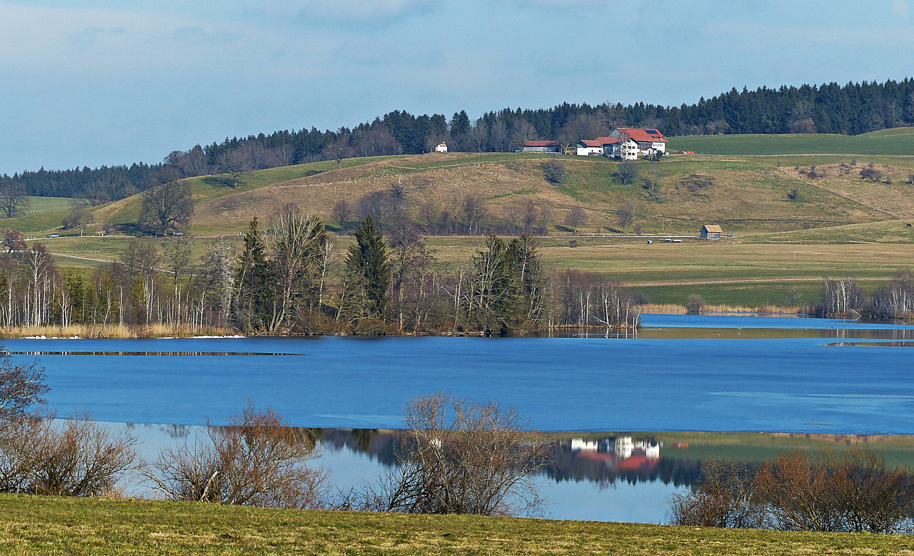 Blue Monday mit Spiegelung