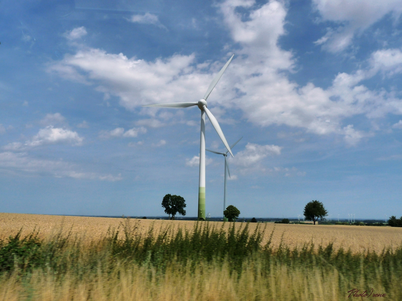 Blue -Monday..-Windräder 