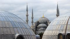 Blue Mosque from the Hagia Sophia