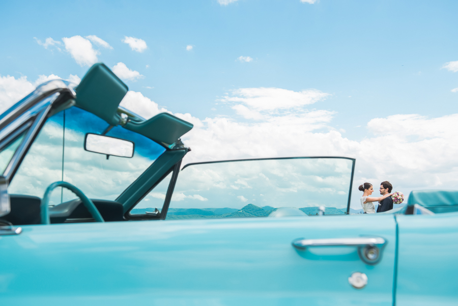 Blue Mustang Wedding