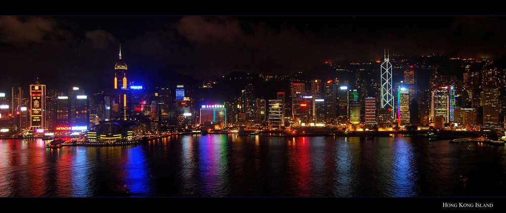 Blue Night in Hong Kong