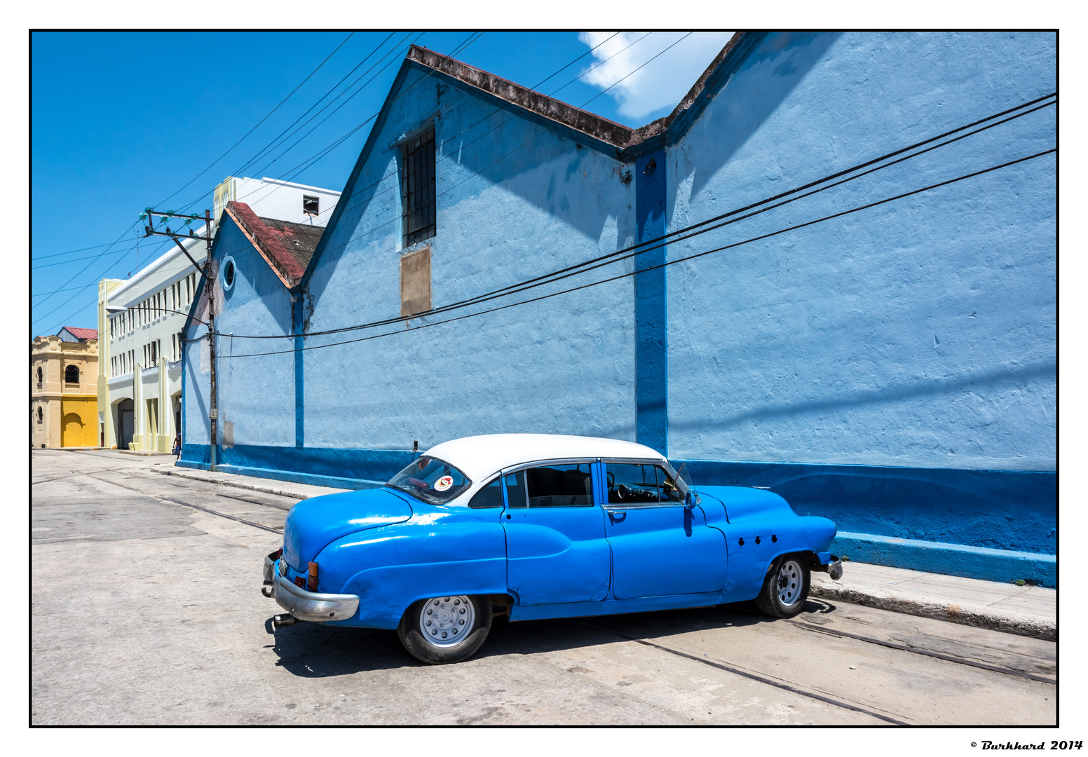 Blue Old Car