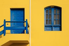 Blue on Yellow