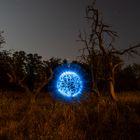 Blue Orb im Mondschein