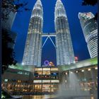 Blue Petronas Towers