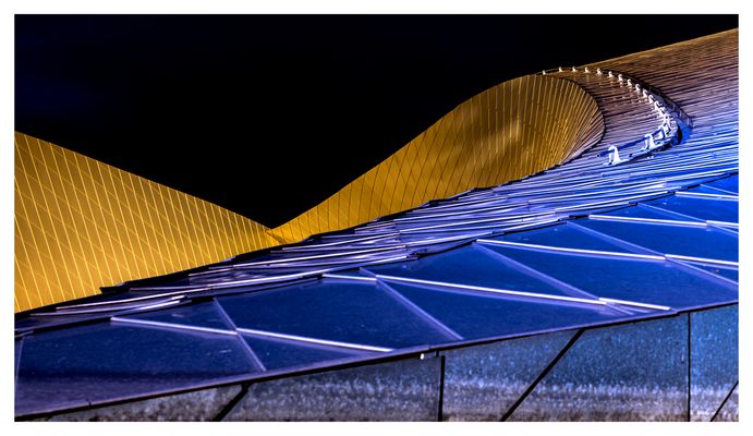 Blue Planet at night