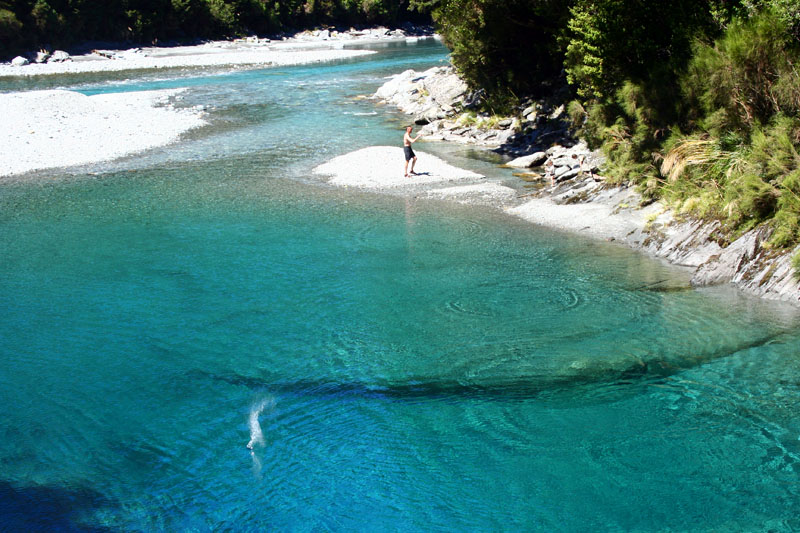 Blue Pools am Haast Pass