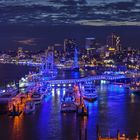 Blue Port Hamburg 2017 - Blick auf den Hafen und die Stadt -