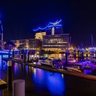 Blue Port Hamburg - die blauen Lichter