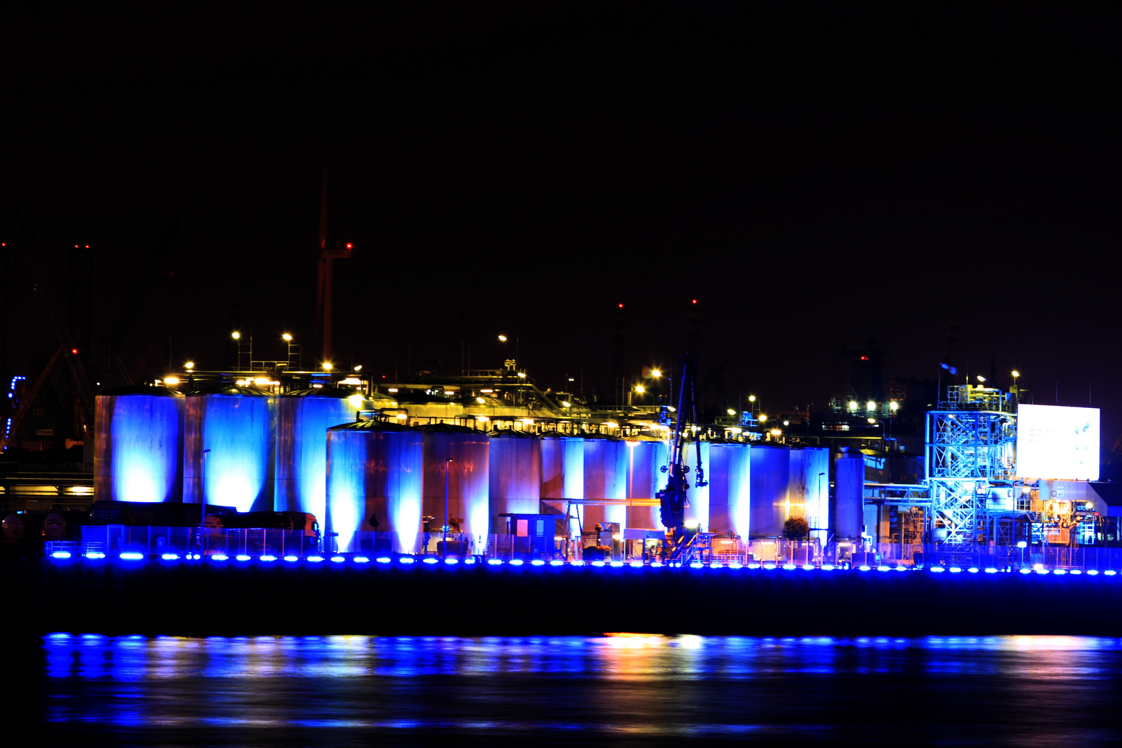 Blue Port Hamburg Industrie Hafen