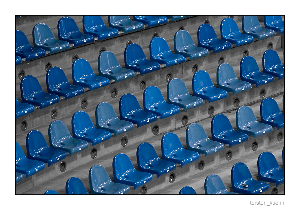 [ Blue seats ]