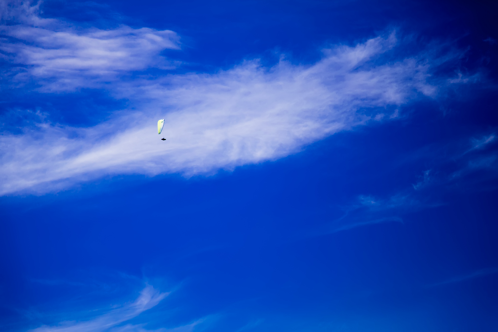 Blue Sky mit Flieger