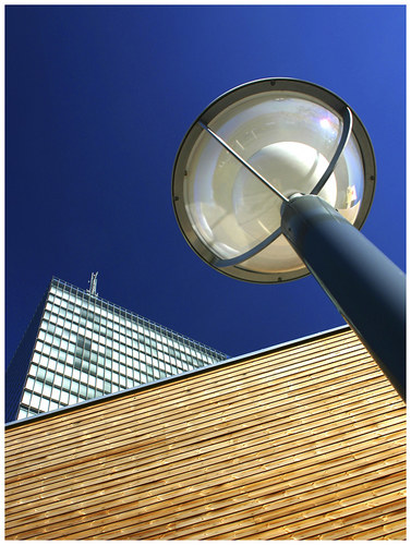 blue sky over Kista Science Tower