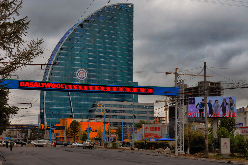 Blue Sky Tower the new landmark in Ulaan Baatar