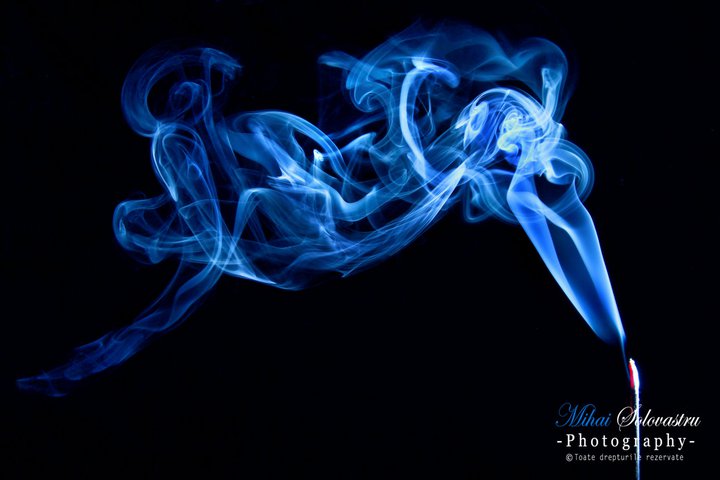 Blue smoke