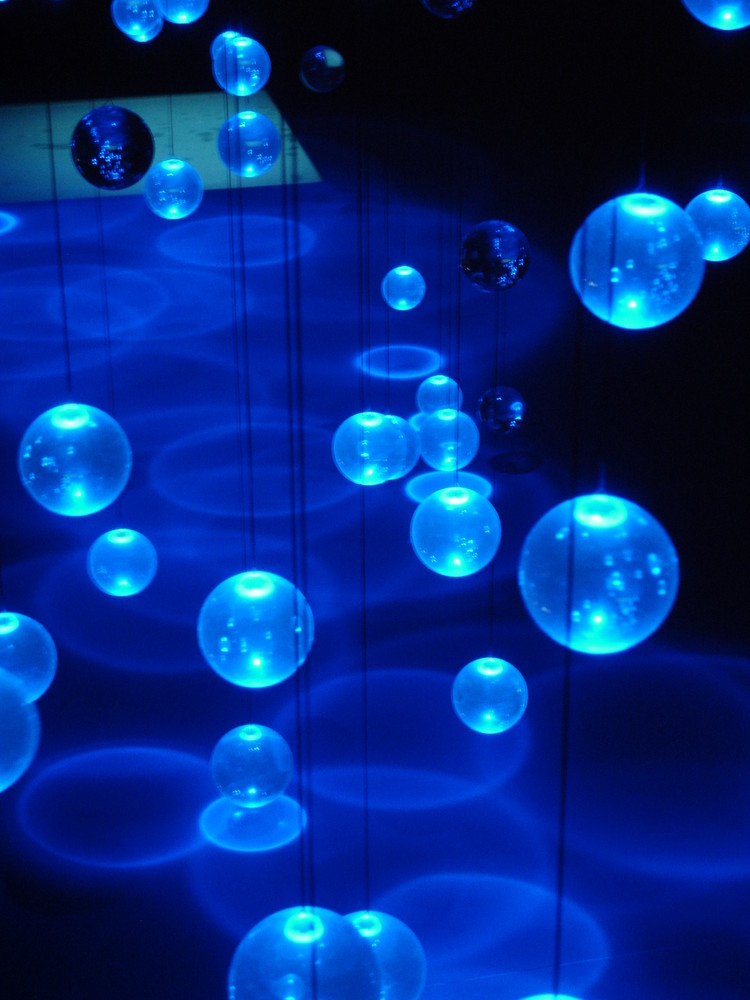 Blue spheres