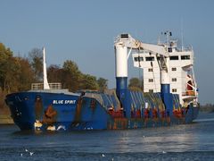 BLUE SPIRIT auf dem Nord-Ostsee-Kanal