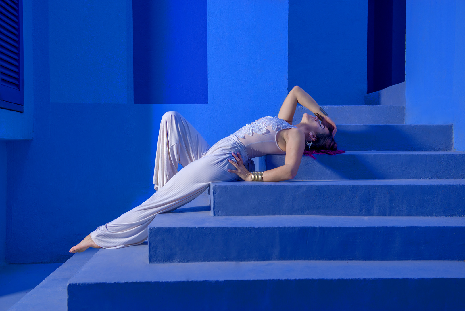 Blue stairs-merino fotografia