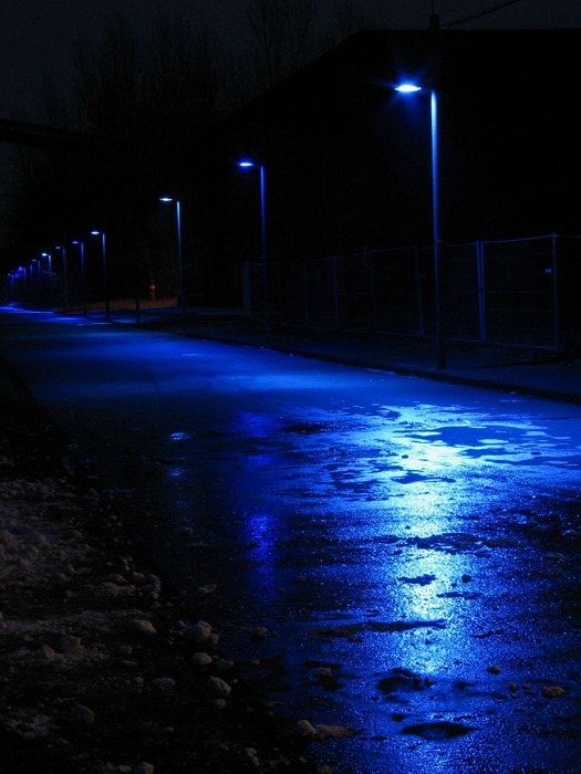 blue street