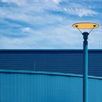 blue streetlamp