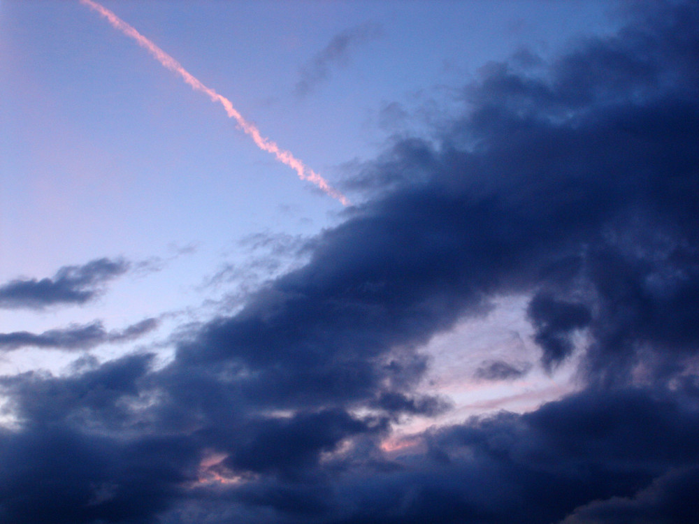 blue striped pink