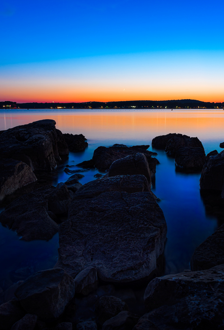 Blue Stunde in Medulin, Kroatien