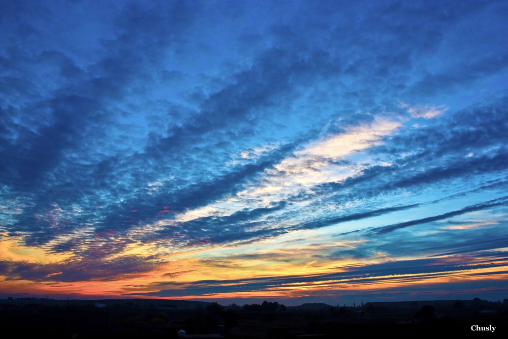 Blue sunset - Atardecer en azul