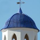 blue tiled church