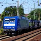 blue train - in Hannover-Linden