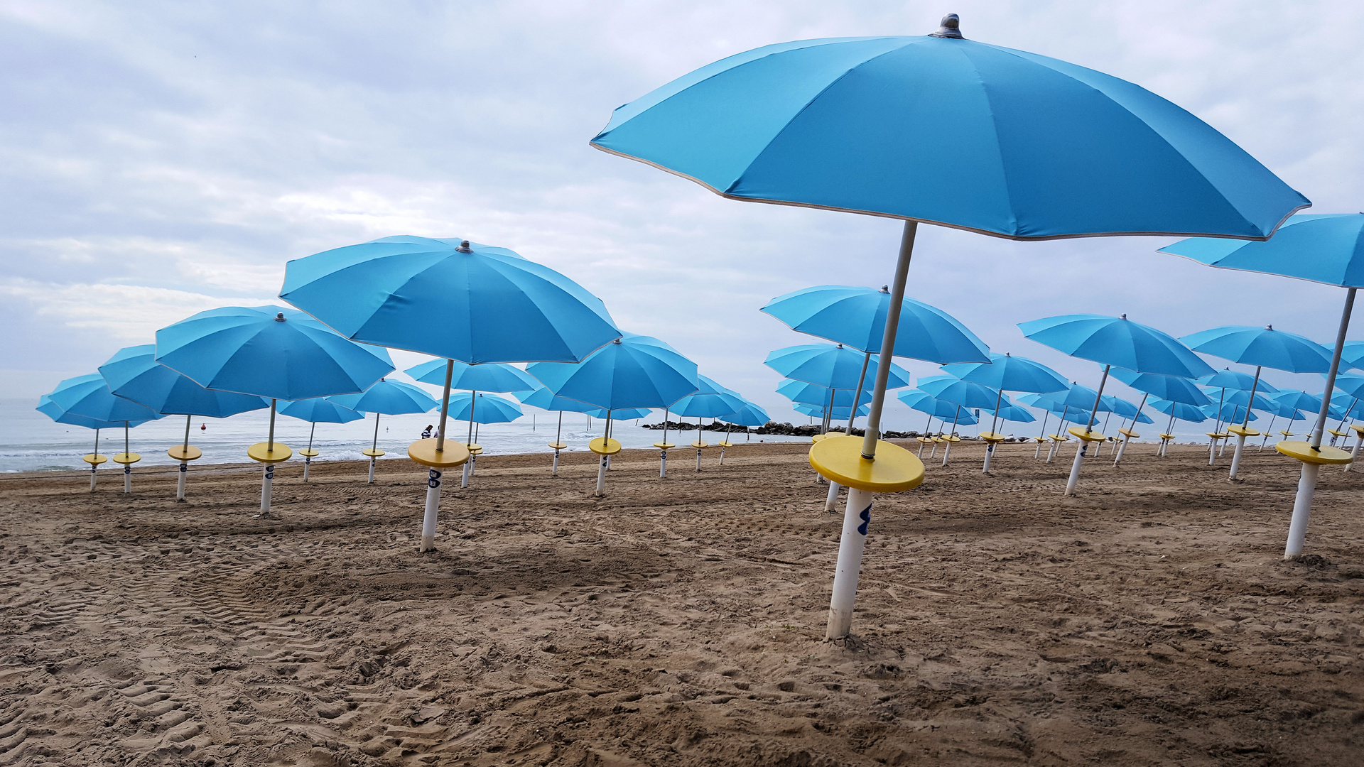 Blue Umbrellas