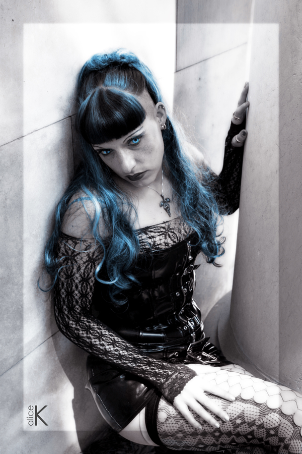 blue vamp-lady