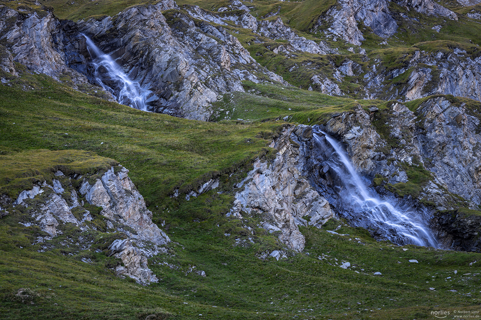 Blue waterfalls