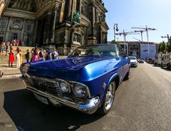 Blue Wedding Carriage