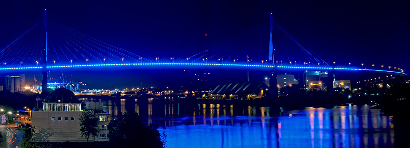 BluePort 2012-II: HDR Panorama Köhlbrandbrücke