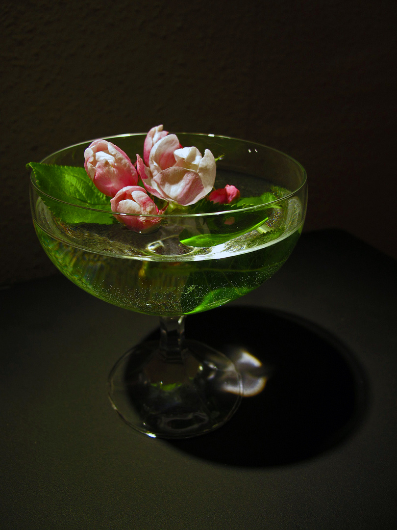 Blüten im Glas