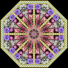 Blüten-Kaleidoskop 25Blüten K971