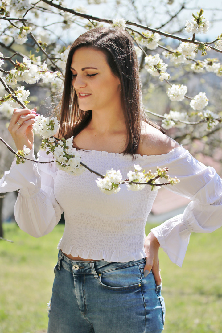 Blütenshooting mit Tanja 3