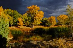 Bluff in Utah in Unwetterstimmung