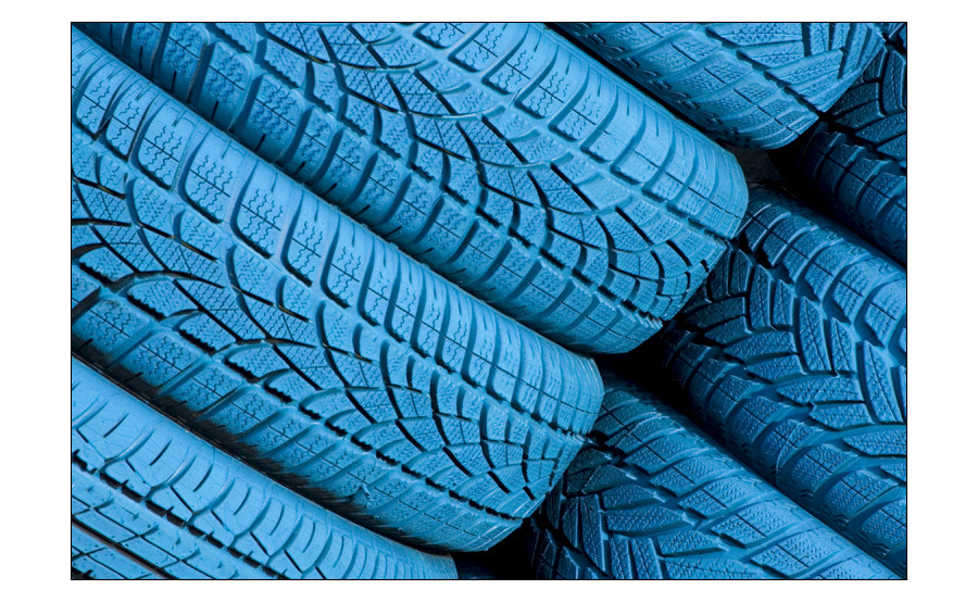 - bluish tyres -