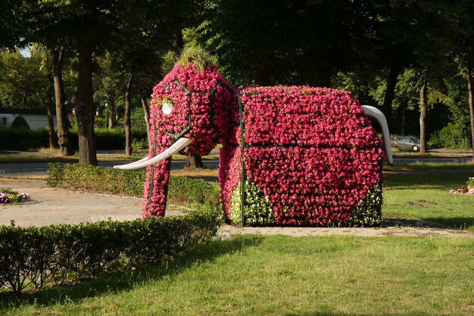 Blumen-Elefant im Hammer Kurpark