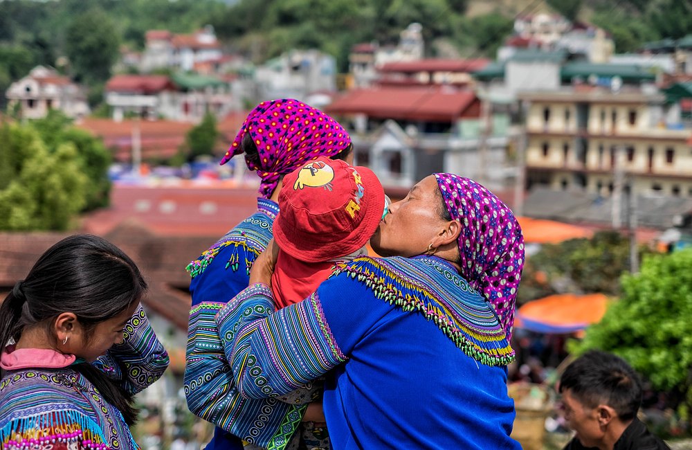 Blumen Hmong in Bac Ha