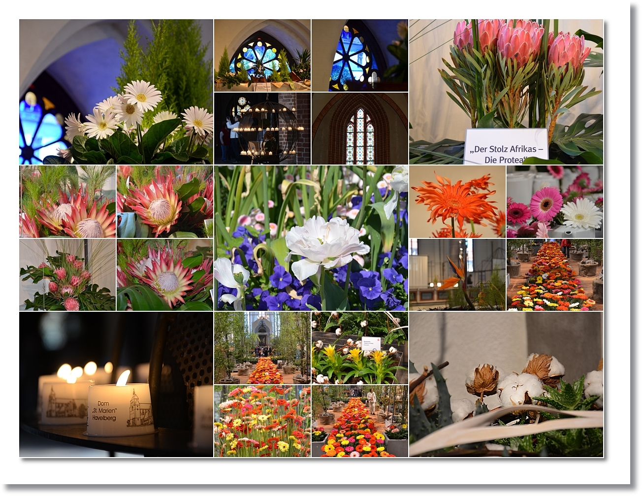 Blumen in der Kirche